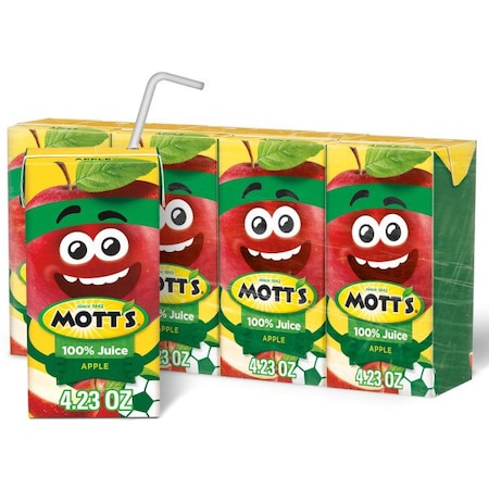 Mott's Mini 100% Apple Juice 4.23 Oz. Carton, PK44